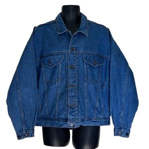 VINTAGE JORDACHE Jean Jacket Men's Medium Women's Large Blue